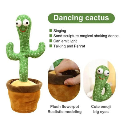 Dancing Cactus Toy, Talking Tree Cactus Plush Toy - GM Collections