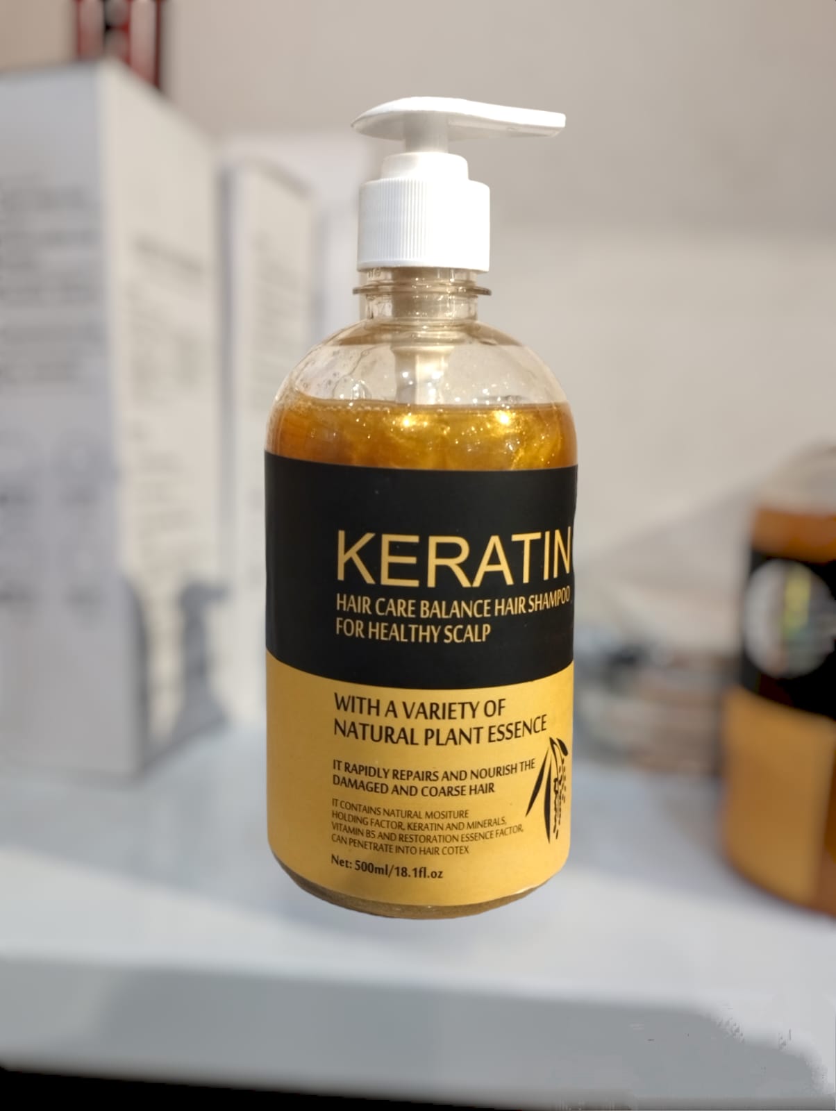 Keratin Hair Shampoo  (500ml)